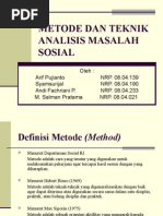 Download Makul  Analisis Masalah Sosial Metode Dan Teknik Analisis Masalah Sosial by Joko Setiawan SN23737227 doc pdf
