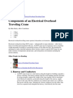 Components of An Electrical Overhead Traveling Crane: 1. Runway and Conductors