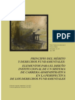 Principio Del Mérito y Derechos Fundamentales