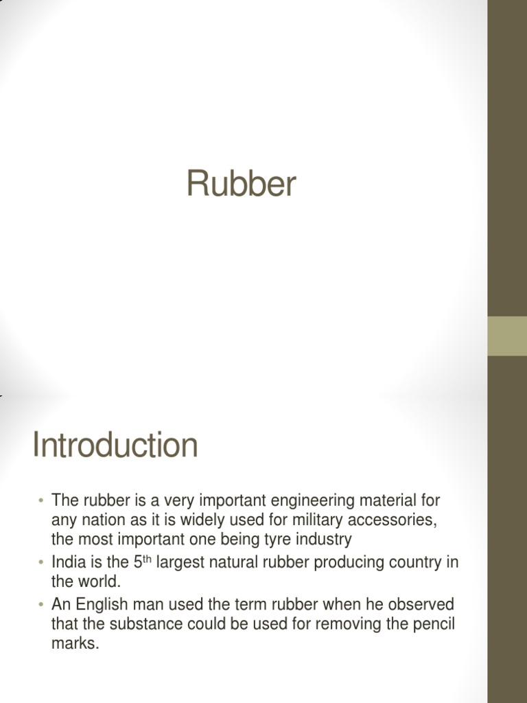RUBBER A SIMPLE INTRODUCTION visual data 6