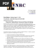 VNRC Hot Springs Release Aug 2014