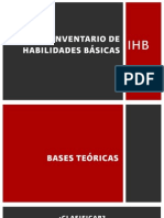 Inventario de Habilidades Básicas Ihb Introduccion Secciones