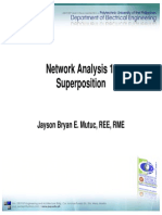 Network Analysis 1: Superposition: Jayson Bryan E. Mutuc, REE, RME