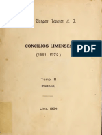 Rubén Vargas Ugarte - Concilios Limenses (tomo III)