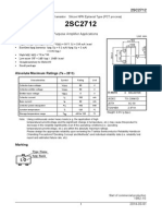 Audio Frequency General Purpose Amplifier Applications: Absolute Maximum Ratings