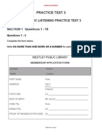 Ielts Listening Test 3