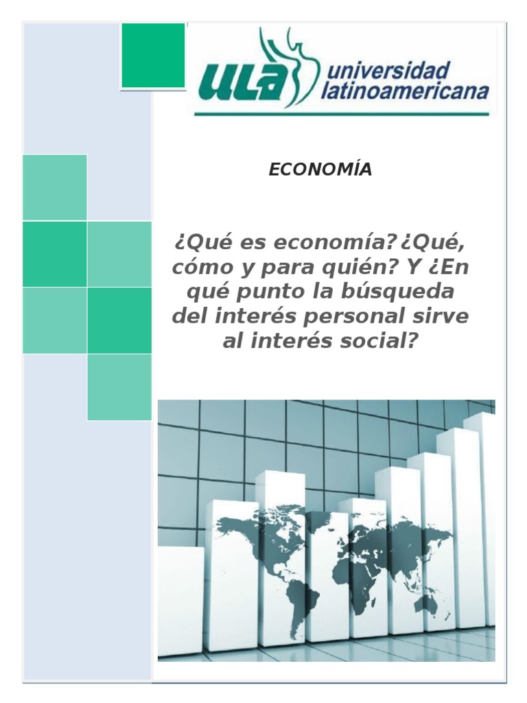 Economía e Interés Personal Sirve Al Interés Social | PDF ...
