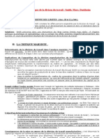 Les Critiques Théoriques de La Division Du Travail