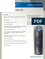 Bioscrypt v-Pass Fx Datasheet