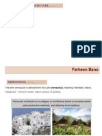 Farheen Bano: Vernacular Architecture. - . - . .