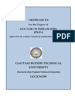 Ordinances Phd (UPTU)