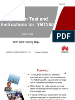 Spectrum Test and Instructions For YBT250
