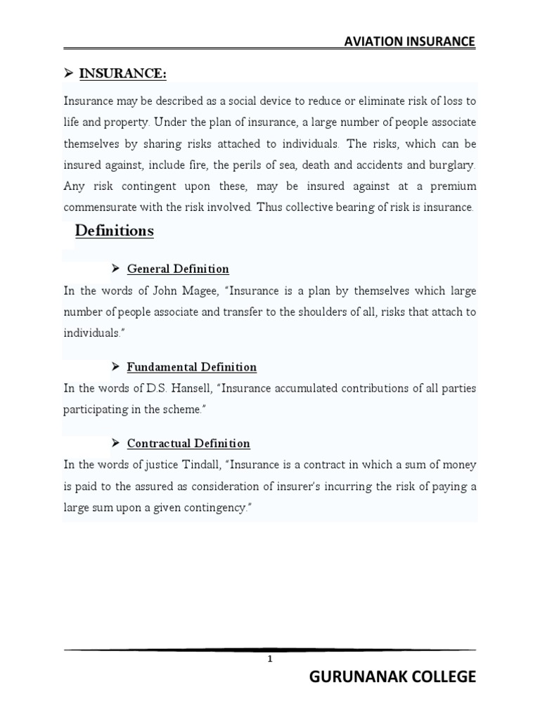 Overview of Aviation Insurance | PDF | Liability Insurance | Insurance