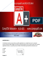 PDF Exam CompTIA N10-005 Dump