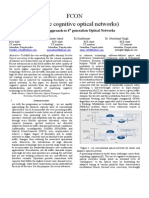 Fcon (Flexible Cognitive Optical Networks) : A Cognitive Approach To