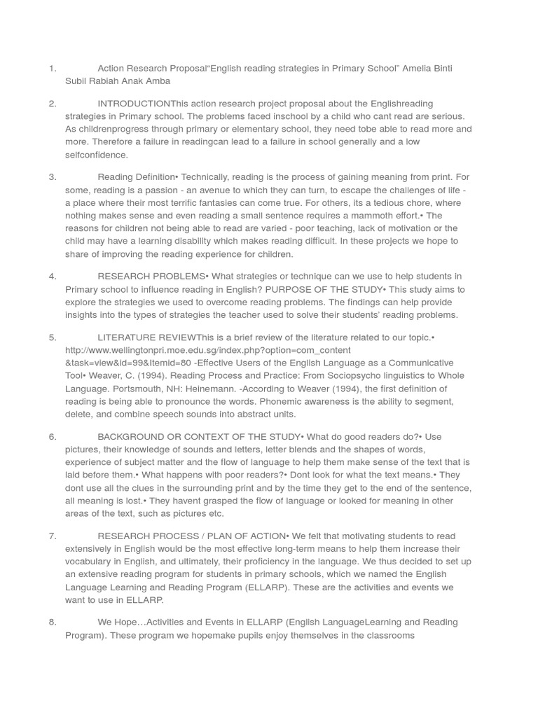 Action research on reading intervention image