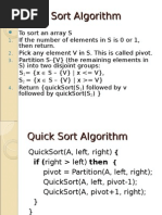 Lec 9+10 Divide and Conqure Quick Sort Algorithm