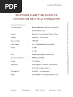 Bluetooth Based Wireless Device Control For Industrial Atomization