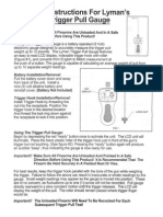 Lyman Trigger Pull Gauge Owner Manual