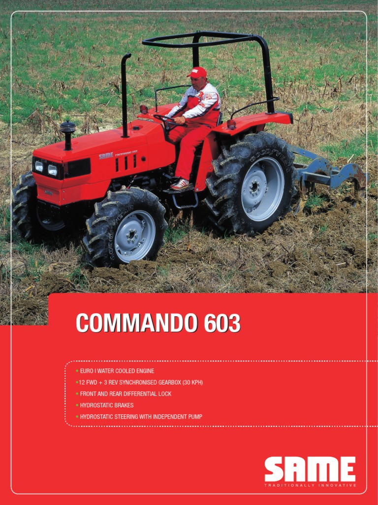 Same Commando 603 PDF Transmission (Mechanics) Tractor