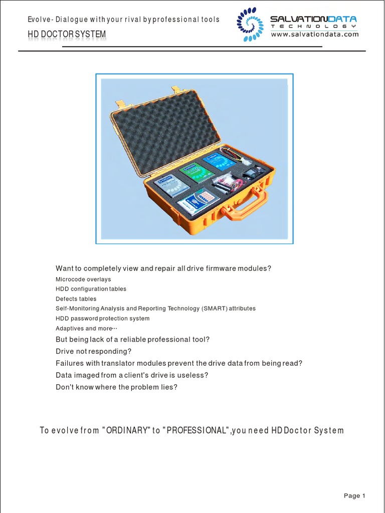 HD Doctor System for HDD Recovery | PDF | Computers