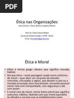 Aula I - Ética Nas Organizações