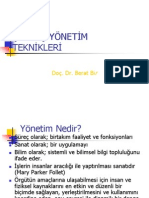 Çağdaş Yöneti̇m Tekni̇kleri̇ Sunum