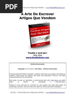 A Arte de Escrever Artigos Que Vendem