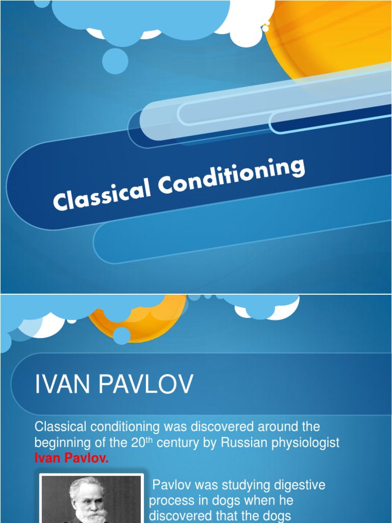 Classical Conditioning PDF Classical Conditioning Phobia