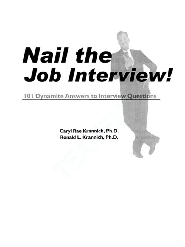 101 Dynamite Answers To Interview Questions Job Interview Interview