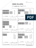 Base 10 Blocks Worksheets