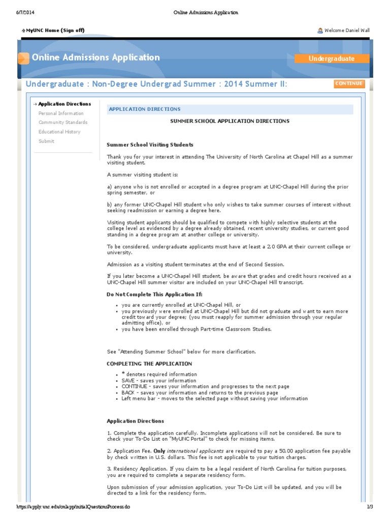 Online Admissions Application | University And College Admission