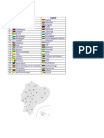 Cantones, Parroquias Guayas y Prov Del Ecuador