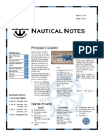 Nautical Notes: Principal's Column