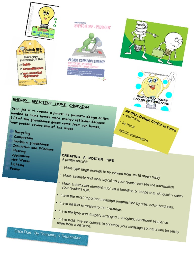 Energy Efficient Home Campaign Poster | PDF | Art