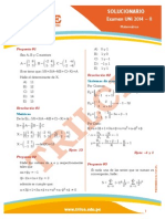 Solucionario uni2014II Matematica