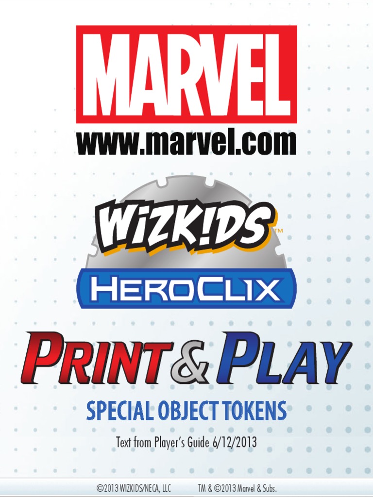 Marvel Objects | PDF | Tabletop Games | Gaming