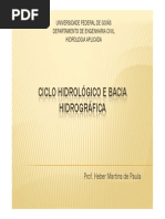 Ciclo Hidrológico e Bacia Hidrográfica