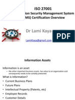 University ISO 27001 BGYS Intro and Certification LamiKaya May2012