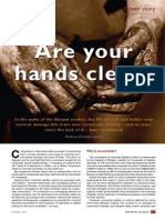 Are Your Hands Clean?: Cover Story Cover Story