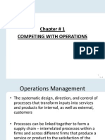 Chapter # 1 Competing With Operations