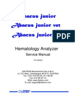 Diatron Abacus Junior Hematology Analyzer - Service Manual