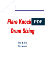 API 521 Flare Knockout Drum Sizing
