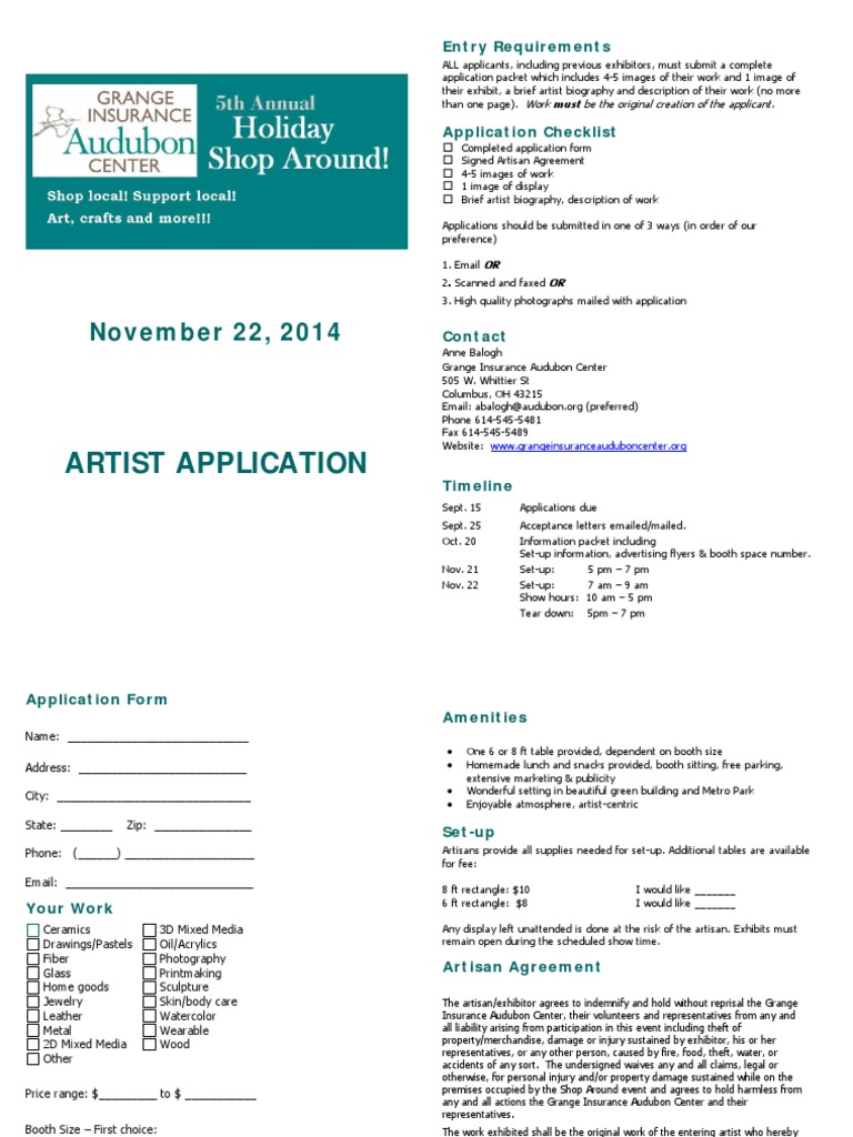 Shop Around Application 2014 | PDF | Indemnity | Business