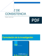 Matriz de Consistencia