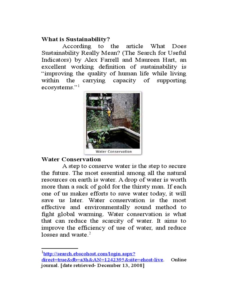 What Is Sustainability Pdf Environmental Technology Sustainability