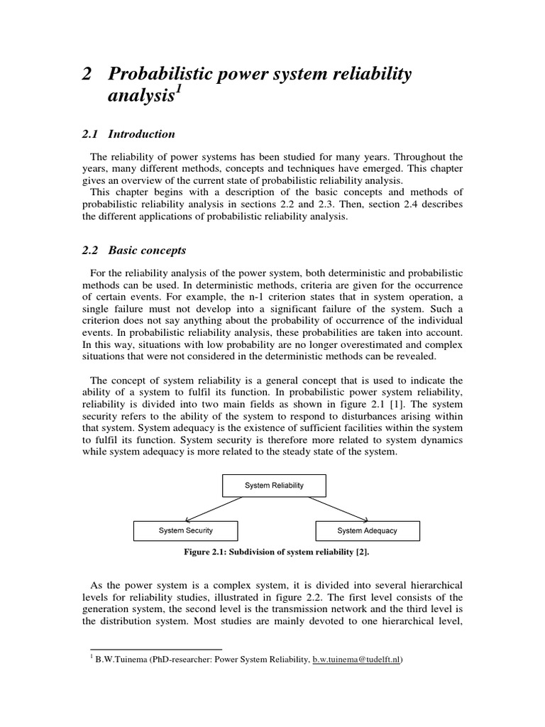 Power System Reliability PDF CostBenefit Analysis Reliability