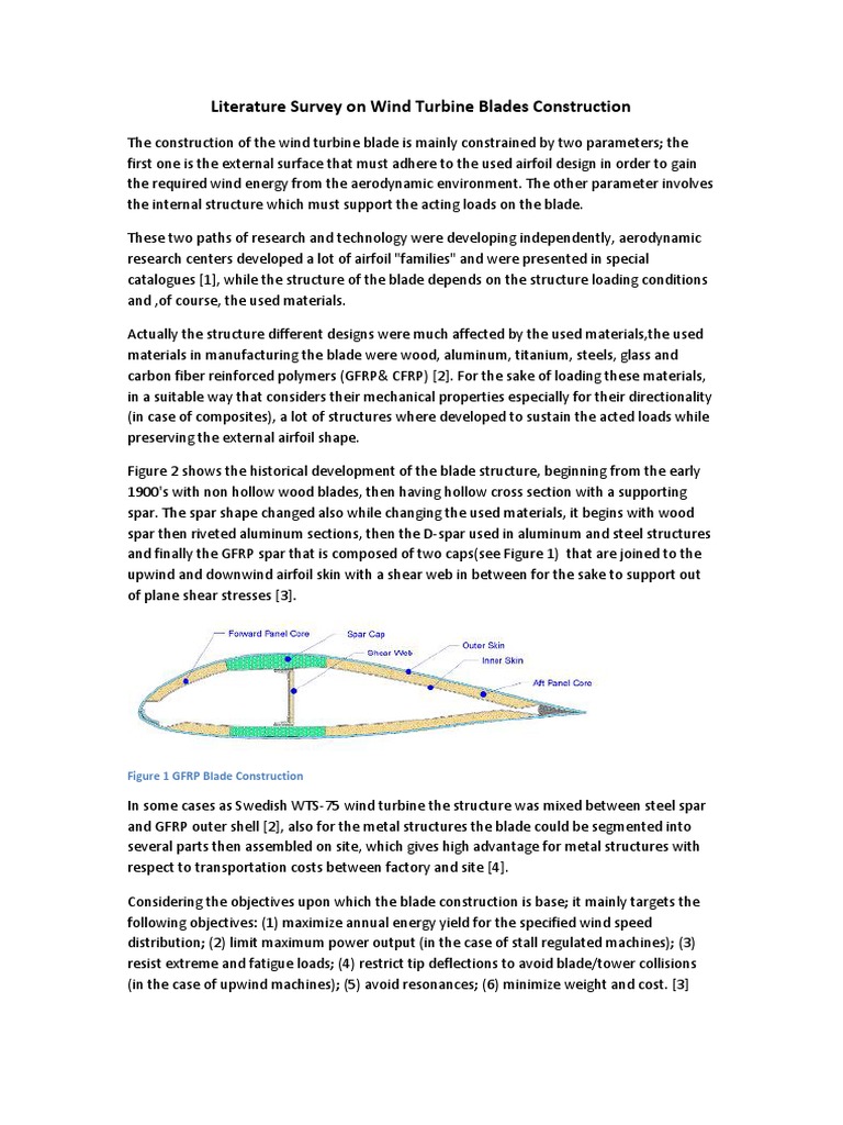 Construction of Wind Turbine Blades | PDF | Wind Turbine | Applied And ...