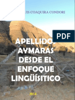 Apellidos Aymaras Desde El Enfoque Lingüístico