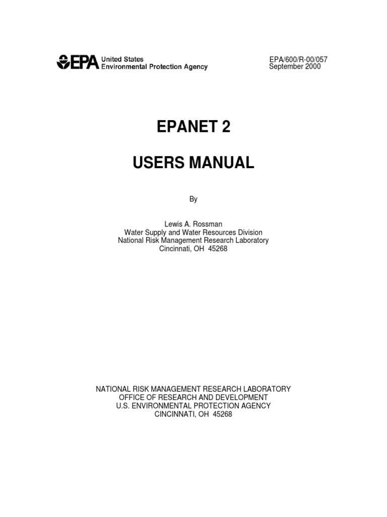 Epanet Tutorial | PDF